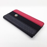 AR-SSHFCIP6-4C/D5-RD [iPhone 6/6s 4.7インチ専用 Alfa Romeo(アルファ ロメオ) 公式ライセンス ソフトレザー手帳型ケース ブラック/レッド]