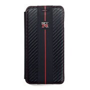 NR-P55B1/BK [iPhone 6 Plus/6s Plus 5.5インチ専用 NISSAN/GTR 公式ライセンス 本革手帳型ケース ブラック]