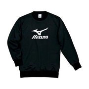 A60MF10309 [スウェットシャツ ミズノビッグロゴ メンズ XO ブラック×ホワイト]