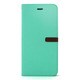 I6P06-14D409-12 [iPhone 6 Plus/6s Plus 5.5インチ用ケース Fantastick Two tone Diary グリーン/ダークブラウン]