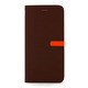 I6P06-14D409-19 [iPhone 6 Plus/6s Plus 5.5インチ用ケース Fantastick Two tone Diary ダークブラウン/オレンジ]