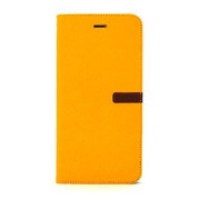 I6P06-14D409-10 [iPhone 6 Plus/6s Plus 5.5インチ用ケース Fantastick Two tone Diary イエロー/ダークブラウン]