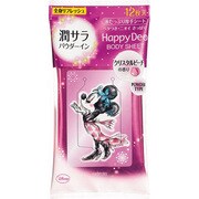 ボディシートシリーズ ハッピーデオ ボディシート 潤サラ パウダーイン クリスタルピーチの香り 12枚入り