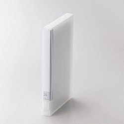 CD/DVD/Blu-ray対応ファイルケース 24枚収納 クリア CCD-FB24CR