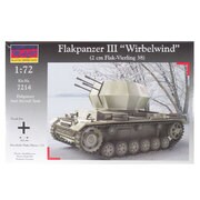 7214 独・ヴィルベルヴィント 20ミリ 4連装III号戦車車体 [1/72スケール プラモデル]