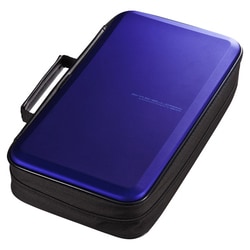 ブルーレイディスク対応セミハードケース 104枚収納 ブルー FCD-WLBD104BL