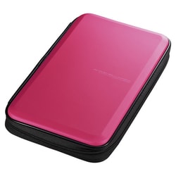 ブルーレイディスク対応セミハードケース 56枚収納 ピンク FCD-WLBD56P