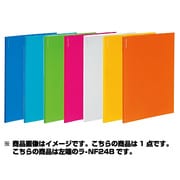 ポケットファイルα ノビータα A4 24ポケット 青 ラ-NF24B