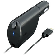 1.0A Reel type Car Charger ブラック AL-CCR01K