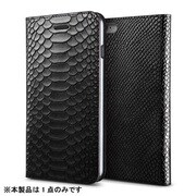 VR_647CSGLPT_BK [iPhone 6 4.7インチ対応 PYTHON diary ブックタイプ手帳型 本革フリップレザーケース ブラック]