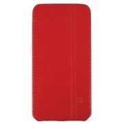 本革フリップレザーケース スリーク レッド 縦開き [iPhone 6 4.7インチ対応]