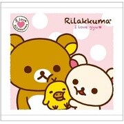 リラックマ ガーゼハンドタオル ピンク