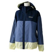 KBW72-A97056-J/M [HM マテリアルミックス ジップパーカー レディース Mサイズ カレッジネイビー]