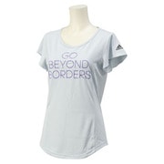 GYF11-S16973-J/M [蘭 半袖メッセージTシャツ W(WOMEN'S) Mサイズ]