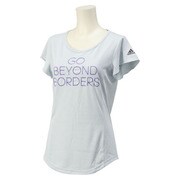 GYF11-S16973-J/L [蘭 半袖メッセージTシャツ W(WOMEN'S) Lサイズ]