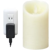 LEDフェイクキャンドル S ピッグテール リモコン対応 コンセント式 アイボリー LM102-PIV