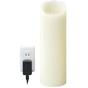 LEDフェイクキャンドル L ピッグテール リモコン対応 コンセント式 アイボリー LM402-PIV