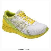 GELFEATHER GLIDE2W ランニングシューズ メンズ 28.0cm ホワイト/イエロー [TJR405]