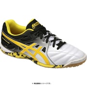 CALCETTO TOP5 フットサルシューズ メンズ 25.5cm パールホワイト/イエロー [TST325]