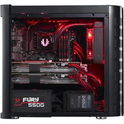 ブラック PCケース 透明パネル 赤色LED 514I1S8MQuL.jpg