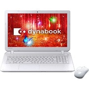 dynabook T75/PW 15.6型ワイド/ハイブリッドドライブ1TB/ブルーレイディスクドライブ/Windows 8.1Update 64ビット/リュクスホワイト PT75PWP-HHA