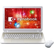 dynabook T65/PG 15.6型ワイド/HDD1TB/DVDスーパーマルチドライブ/Windows 8.1Update 64ビット/サテンゴールド PT65PGP-SHA