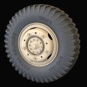 35292 独・Sd.kfz.234 八輪装甲車用 タイヤホイール 荒地用 [1/35スケール プラモデルパーツ 組立式]