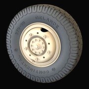 35294 独・Sd.kfz.234 八輪装甲車用 タイヤホイール 整地用B [1/35スケール プラモデルパーツ 組立式]