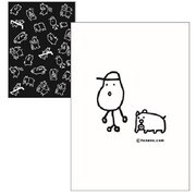 ED02089 [限定 田辺画伯 かっこいい犬。 A5ノート 飼い主と犬]