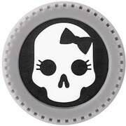 RAL8C1O [レンズブリング リアキャップ ニコン用 スカル リボン]