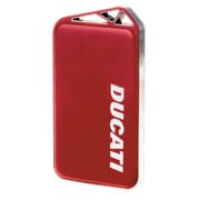 5000mAhアルミケースモバイルバッテリー DUCATI Power bank with Alumium Case レッド DRP0A2-RD