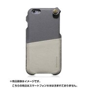 mono-posh-p-ip6-47-cream [iPhone 6/6s 4.7インチ対応ソフトレザーポーチ Soft Leather Pouch グレー/クリーム]
