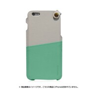 mono-posh-p-ip6-55-green [iPhone 6 Plus/6s Plus 5.5インチ対応ソフトレザーポーチ Soft Leather Pouch クリーム/グリーン]