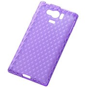 AQUOS SERIE mini SHV31 キラキラソフトケース ラメバイオレット RT-SHV31C7/V