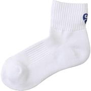 GF-S024 [ショートソックス レディース 22.0～24.0cm ホワイト/ネイビー]