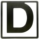 ヘルベチカ アルファベット ブックマーク D