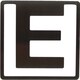 ヘルベチカ アルファベット ブックマーク E