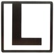 ヘルベチカ アルファベット ブックマーク L