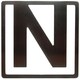 ヘルベチカ アルファベット ブックマーク N