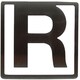 ヘルベチカ アルファベット ブックマーク R