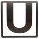 ヘルベチカ アルファベット ブックマーク U
