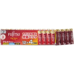 アルカリ乾電池 HighPower 単3形 12＋4個パック 増量パック LR6FH（12S＋4）K