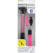 ピンク SHOTZ ショッズ セルフィースティック with Bluetoothシャッター 1.0m