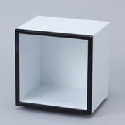 レコード収納ラック 黒フレーム 連結可 IKO1M/BOX SET(bk)