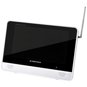 9型フルセグTV内蔵 防水ポータブルDVDプレーヤー ホワイト GH-PDV9HWT-WH