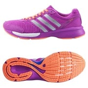adizero CS boost W 24.0cm ランニングシューズ レディース フラッシュピンクS15×ランニングホワイト×フラッシュオレンジS15 [B39812]