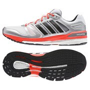 エスノバ シークエンス ブースト ランニングシューズ 26.0cm メンズ ランニングホワイト/コアブラック/ソーラーレッド [B39826]