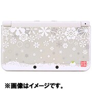 WSB0499 [New3DS用 堅 装飾カバー 透 雪華に雪うさぎ]