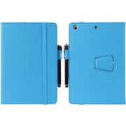 iPad Mini 3用ケース LEATHER COVER WITH STAND アジュール IP14-ADM3-08503B