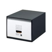 ストックケース 文書保存箱 ブラックタイプ SC-41S